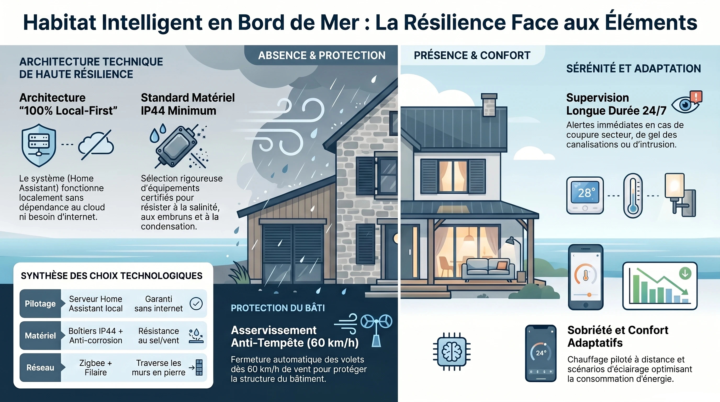 Architecture du système d'habitat intelligent — Saint-Jacut-de-la-Mer