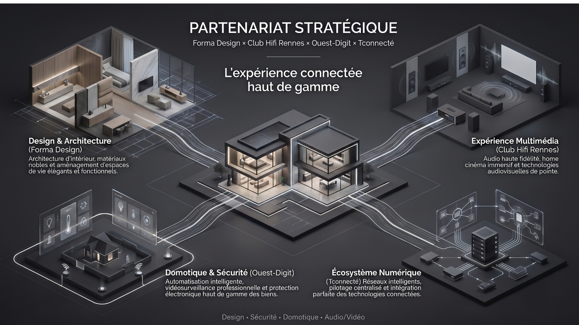 Partenariat habitat prestige Bretagne — Forma Design, Club Hifi Rennes, Ouest-Digit
