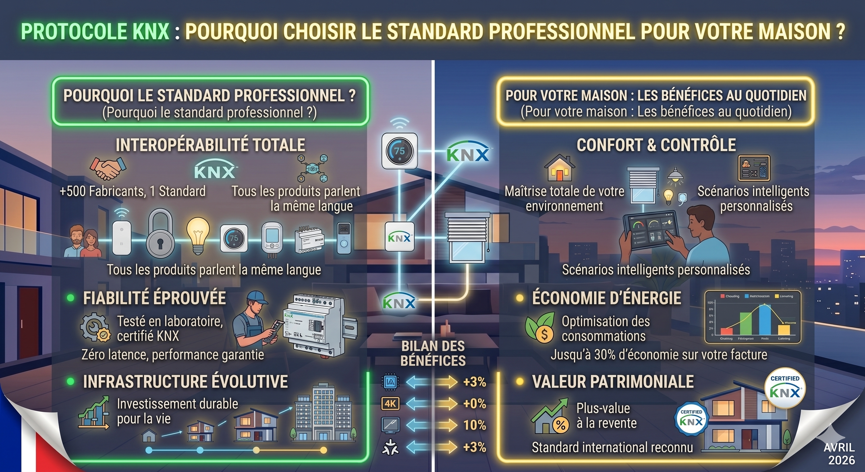 Protocole KNX installation professionnelle