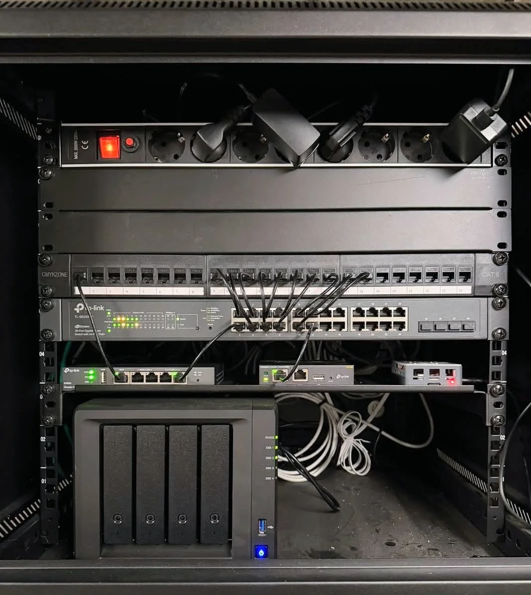Baie réseau câblage structuré
